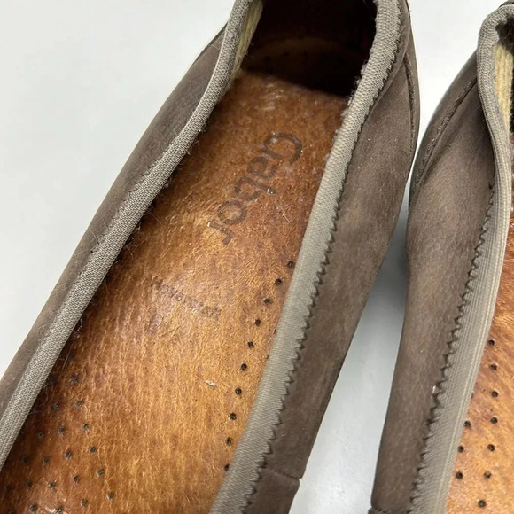 Gabor Ballet Flats Slip On Shoes Round Toe Suede Leather Brown Women's Size 8 - Picture 5 of 10